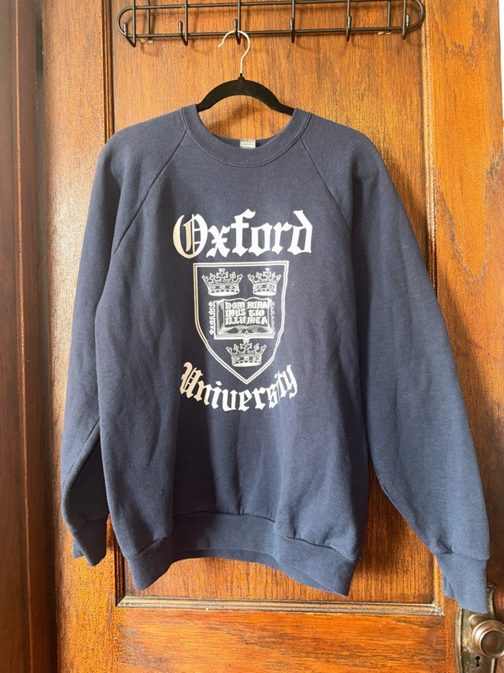 Vintage Oxford University Navy Crewneck Sweatshirt